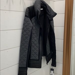 Blanc Noir Grey Quilt Jacket